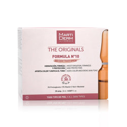 MARTIDERM sejas ampulas FORMULA Nº10 HD Color Touch SPF30, 30 ampulas / 2 ml